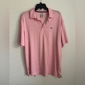 Callaway Men's Light Pink Polo Shirt